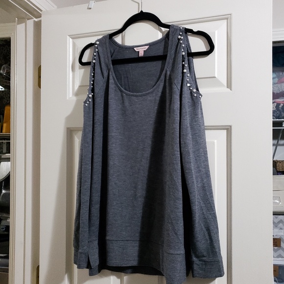 Juicy Couture grey cold shoulder sweater - Picture 1 of 4